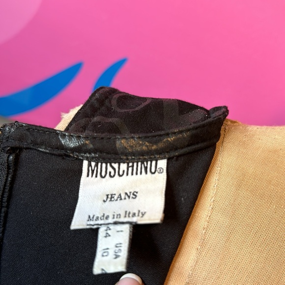 Moschino Jeans Black Love All Overr Dress The Nanny - Picture 10 of 11